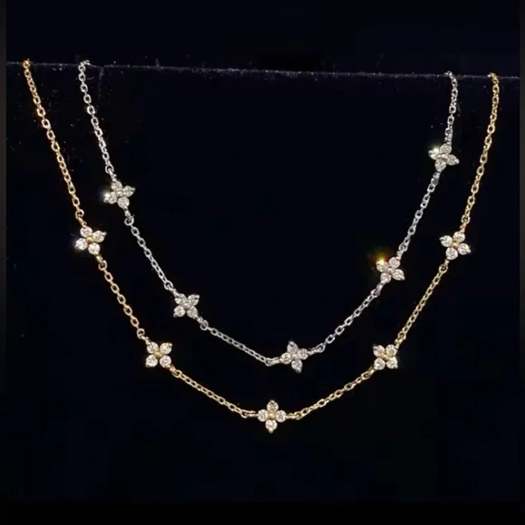 925 Sterling Silver Gold Plated Clover Bracelet Coming Soon - Picture 5 of 5